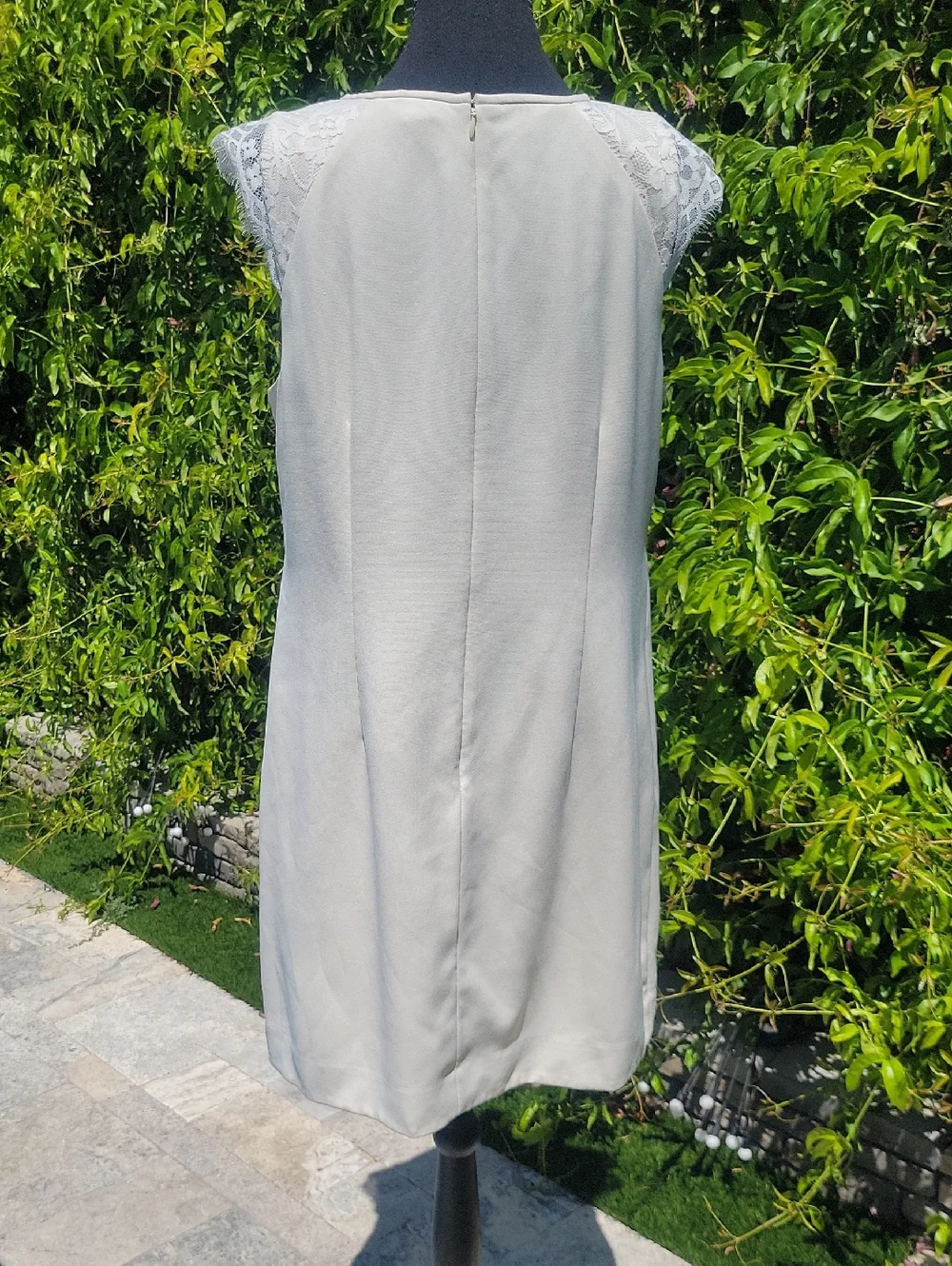 J. Crew Cream Women's Dress With Lace Sleeves Sz  10